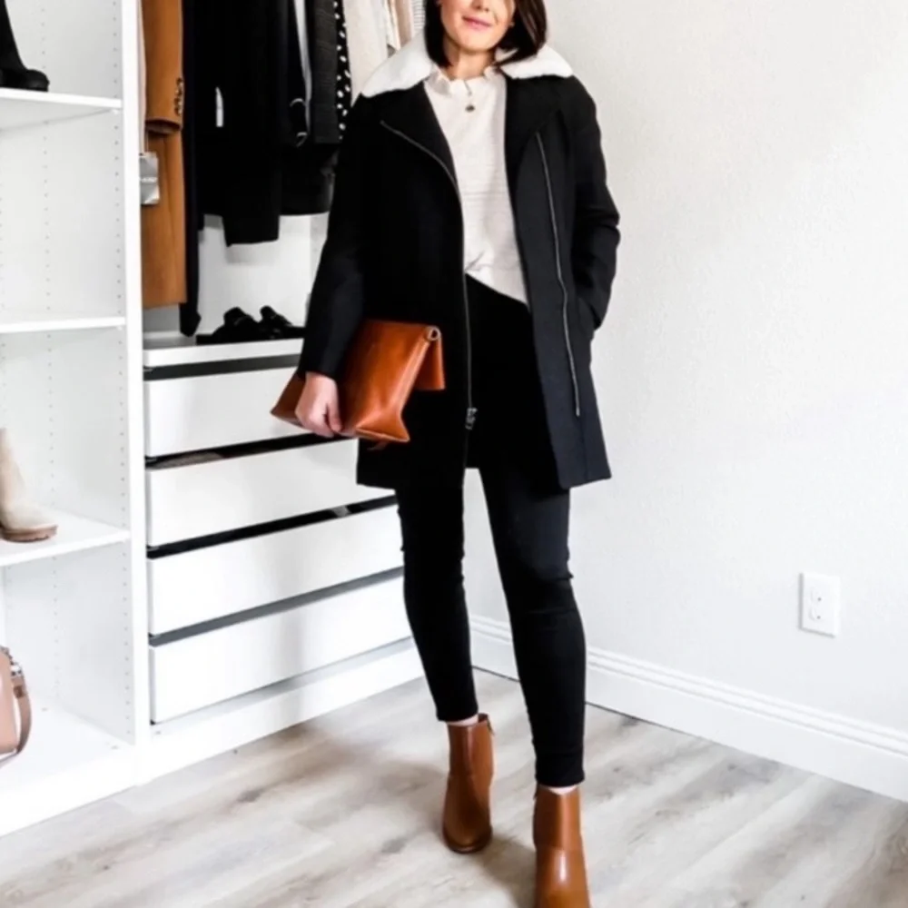 Madewell Eldridge Zip Coat in perfect condition - beautiful coat - size M - Picture 6 of 7